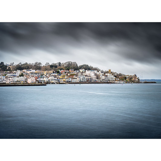 Coastal town under overcast skies, with calm waters in the foreground. Image number: 2805 featuring Cowes by Available Light Photography.