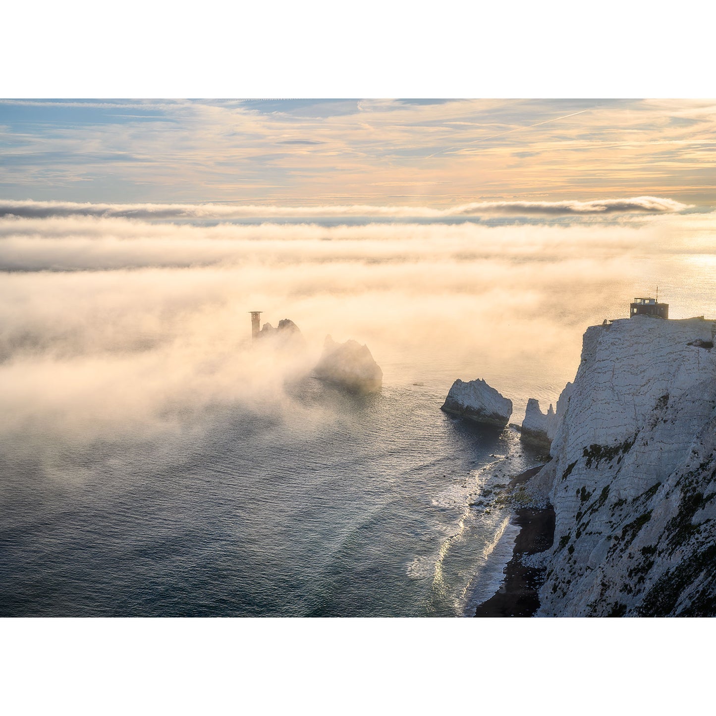 Sea Fog at The Needles