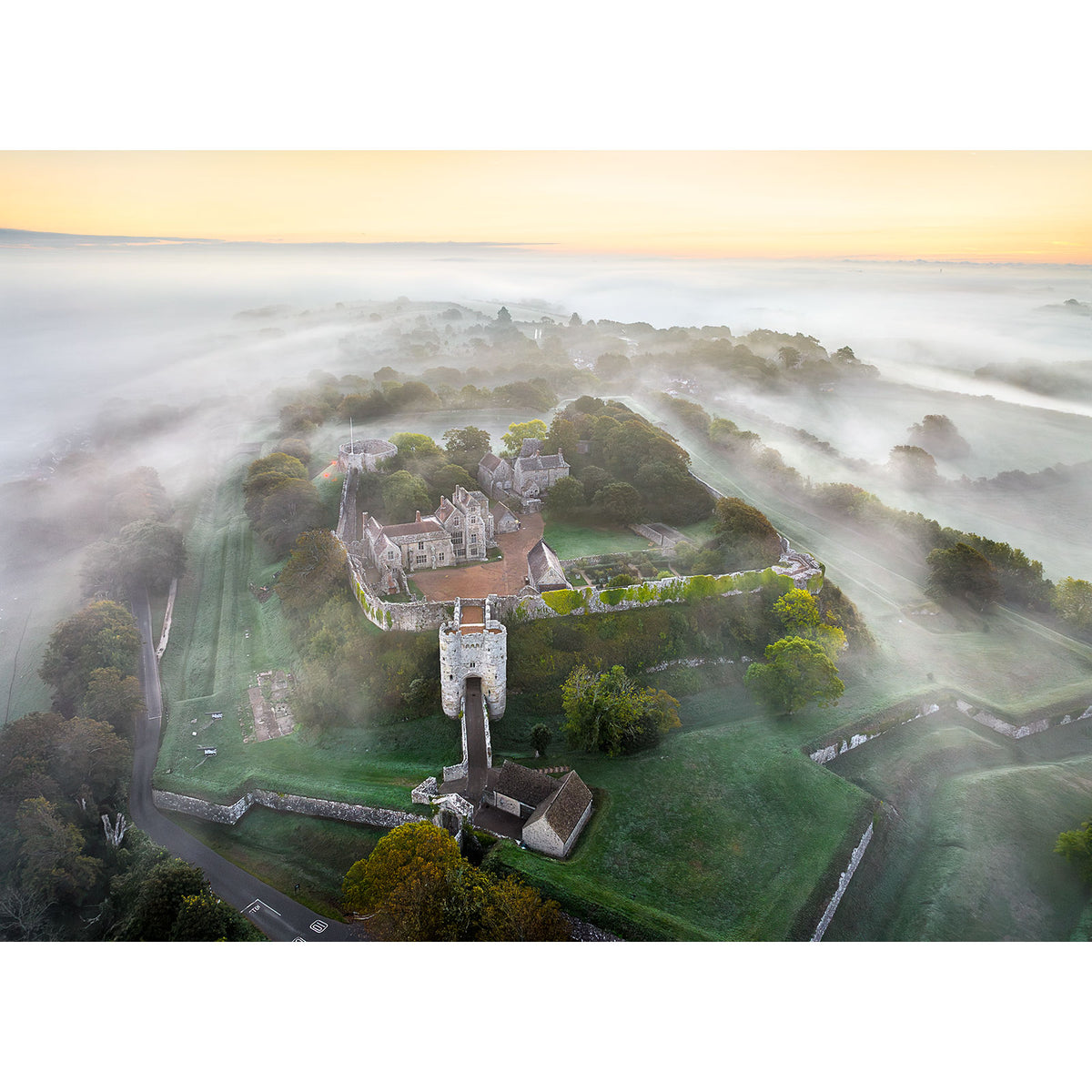 Misty Morning, Carisbrooke Castle