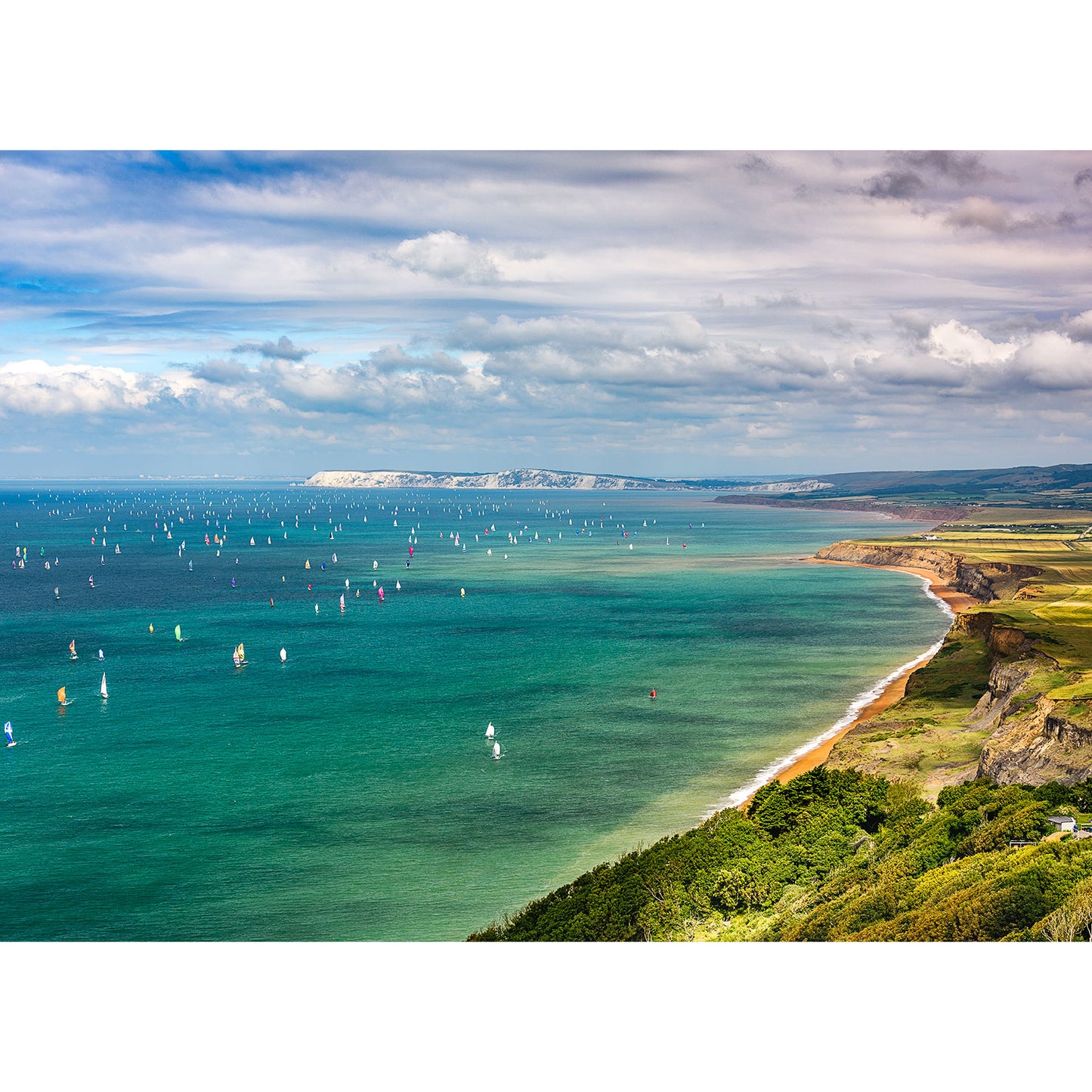 Round the Island Race from Blackgang - Available Light Photography