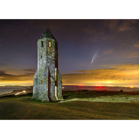 Comet Neowise, St. Catherine's Oratory - Available Light Photography