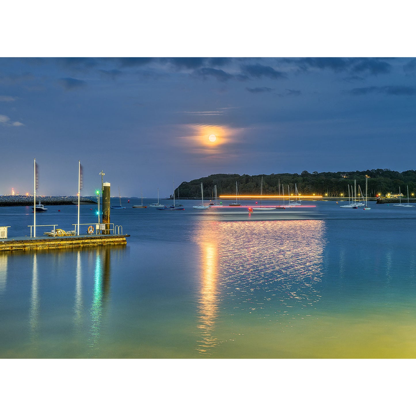 Moonrise over East Cowes