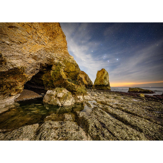 Image number 2812 depicts Orion over Freshwater Bay at twilight, captured by Available Light Photography.