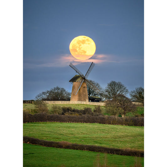 Moonrise over Bembridge Windmill by Available Light Photography