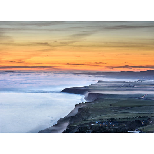 Sea Fog overlooking Blackgang - Available Light Photography