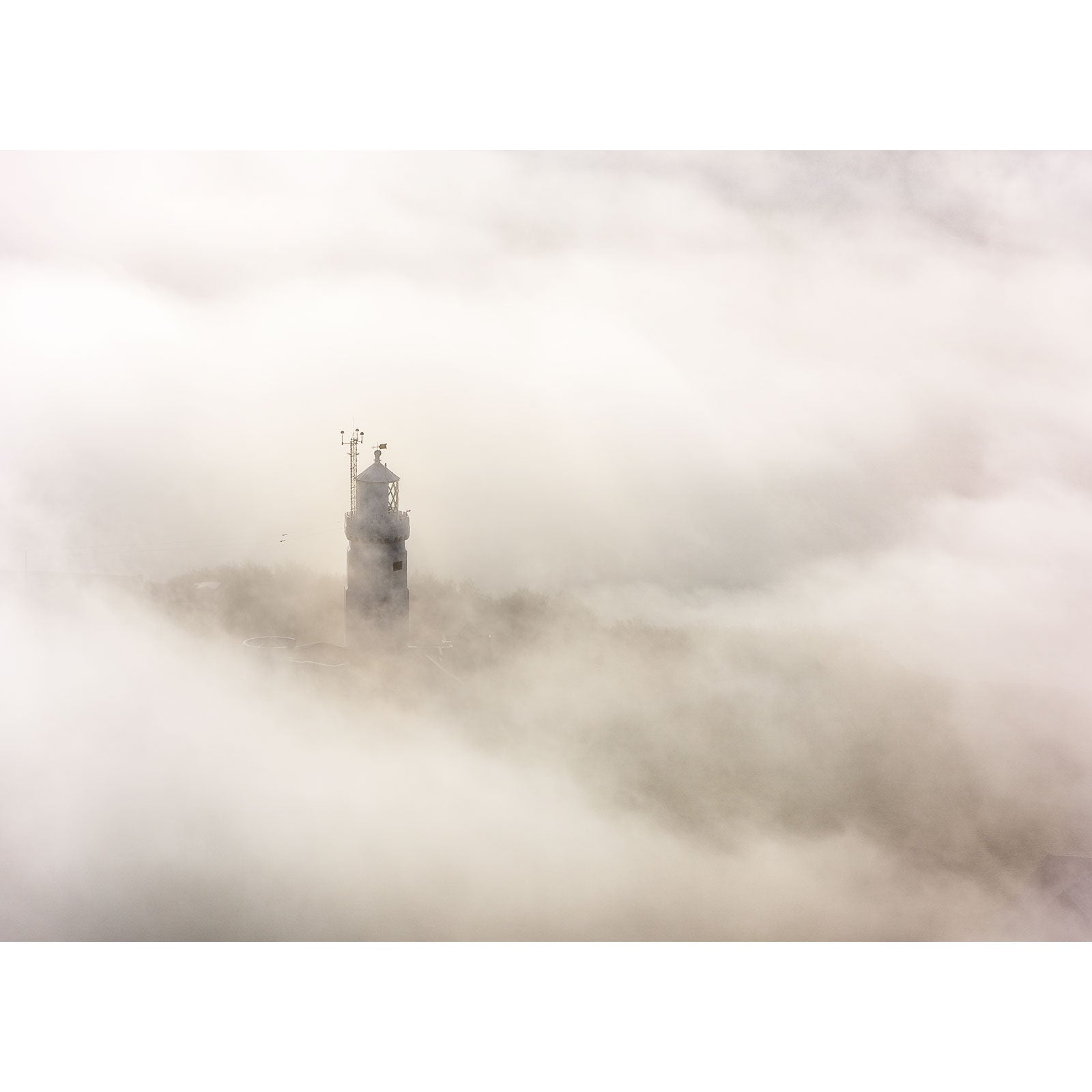Fog at St. Catherine's Lighthouse - Available Light Photography